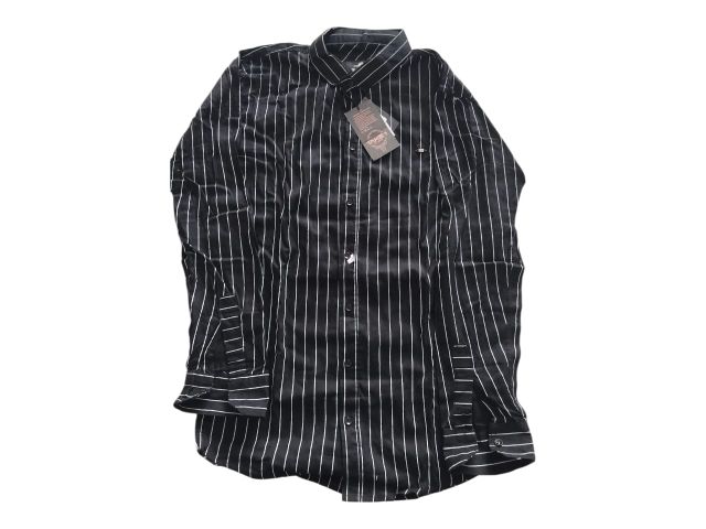 Men Black Striped Casual Shirt – Full Sleeve Slim Fit Stylish Formal & Casual Wear Shirt