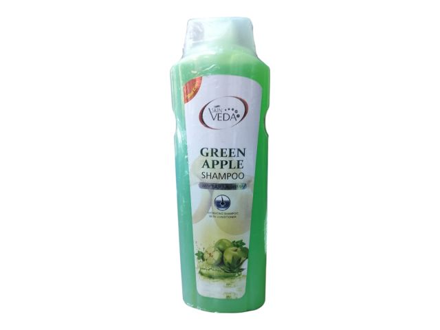 Skin Veda Green Apple Shampoo with Tulsi & Aloe Vera | Hydrating Hair Shampoo 500ml