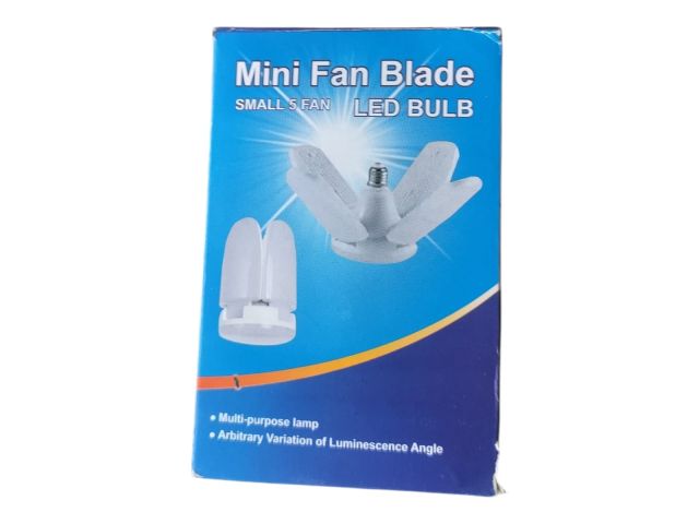 Mini Fan Blade LED Bulb Foldable 5 Blade Ceiling Light | Energy Saving LED Bulb