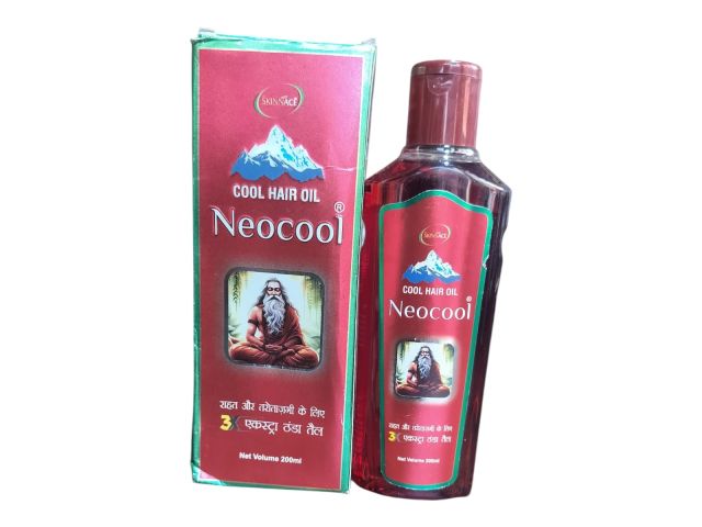 Skinnace Neocool Cool Hair Oil 200ml | Cooling Hair Oil for Head Relief & Hair Care