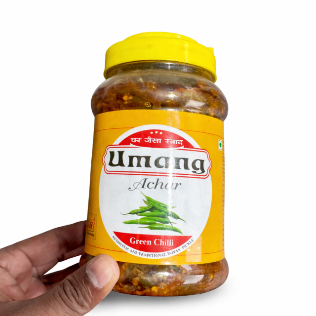 Umang Green Chilli Achar (Spicy Pickle)