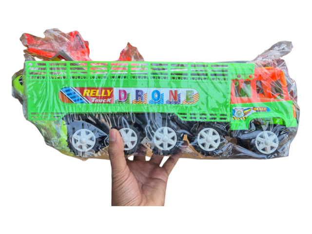 Relly Truck Drone Toy for Kids | Big Plastic Cargo Truck Toy | Multicolor Heavy Duty Toy Vehicle