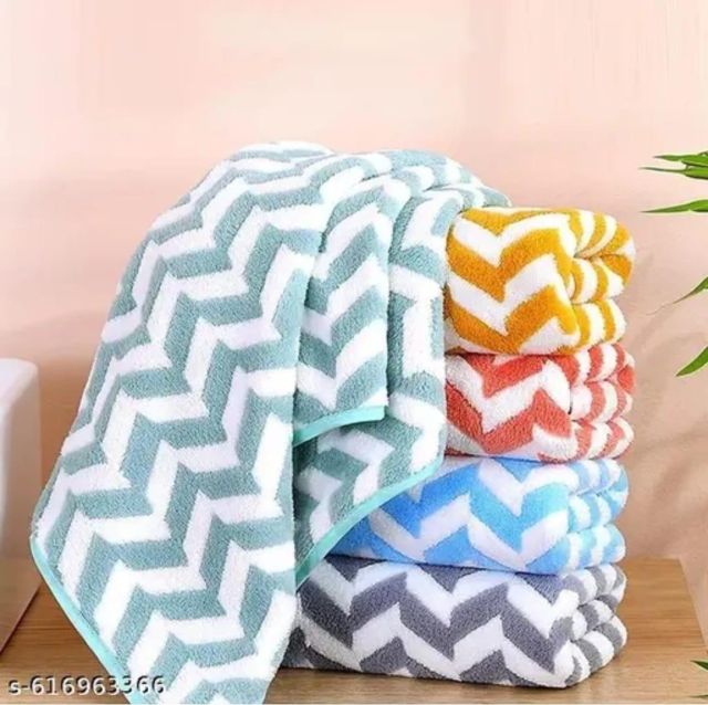 Soft Cotton Bath Towel / Hand Towel Set | Quick Dry & Absorbent (Blue & Purple)