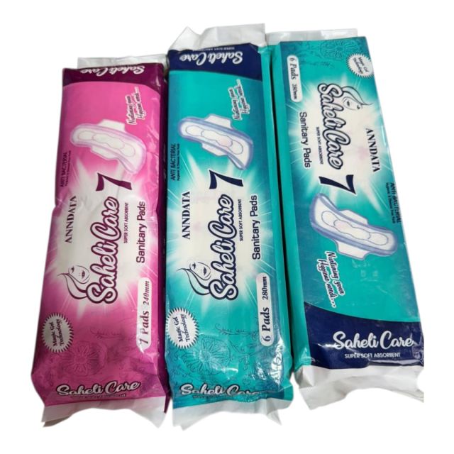 Saheli Care Sanitary Pads 240mm | Super Soft & High Absorbent | 7 Pads Pack | Anti Bacterial