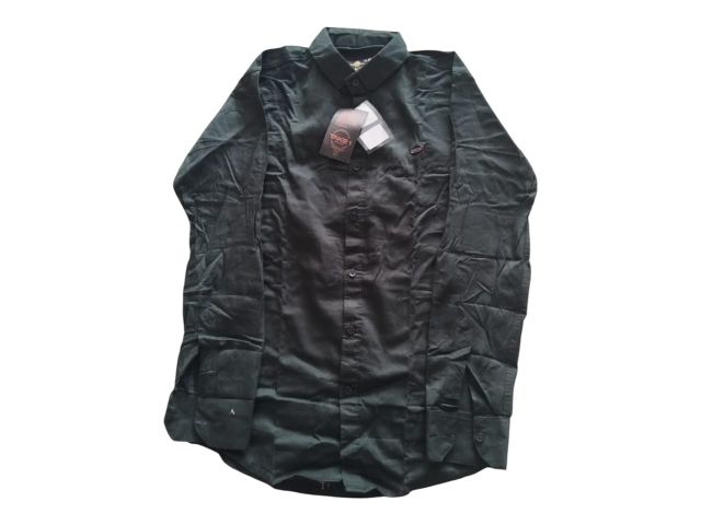 Men Dark Green Solid Shirt – Full Sleeve Stylish Casual & Formal Wear Shirt (Bottle Green)