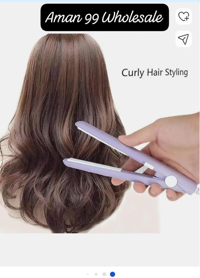 Mini Hair Straightener for Women | Portable Hair Iron with Ceramic Plates | Travel Friendly