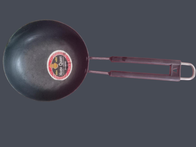 Iron Tawa with Long Handle | Heavy Duty Flat Frying Pan for Roti, Dosa & Paratha