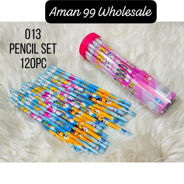 Kids Cartoon Printed Pencil Set | 120 Pcs Pencil Jar Pack | School & Stationery Use